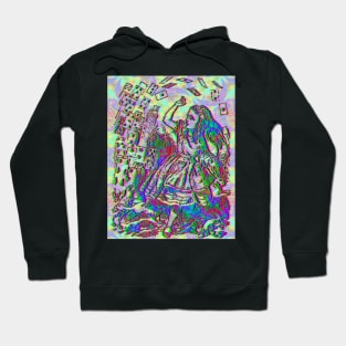 Alice and her deck of cards Hoodie